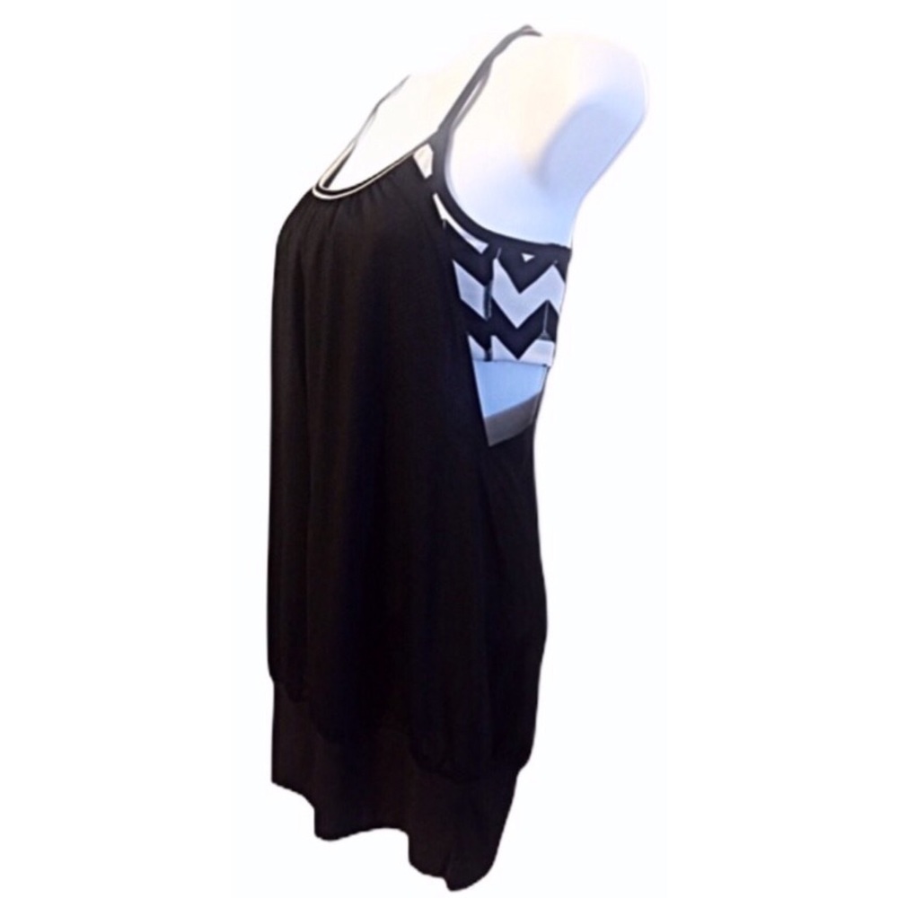 🚫SOLD🚫Lululemon Black Chevron Bra No Limits Tank - Picture 6 of 8